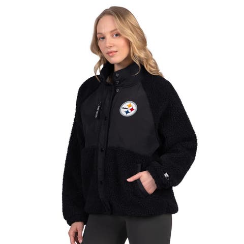 Women's Starter Black Pittsburgh Steelers On the Ball Sherpa Jacket