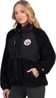 STARTER Women's Starter Black Pittsburgh Steelers On the Ball Sherpa Jacket