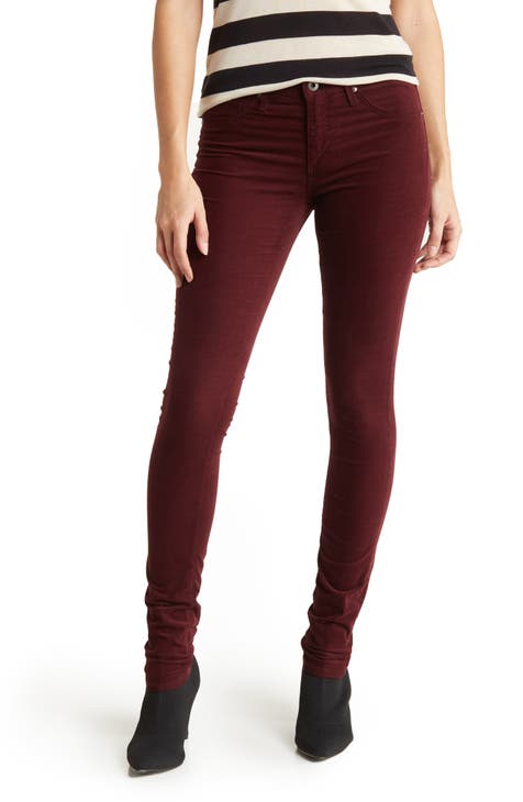 Skinny Velvet Stretch Corduroy Legging Pants