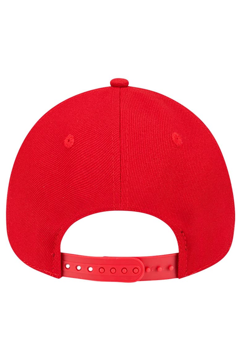 Men's New Era  Red New Jersey Devils Core A-Frame 9FORTY Adjustable Hat, Alternate, color, Red
