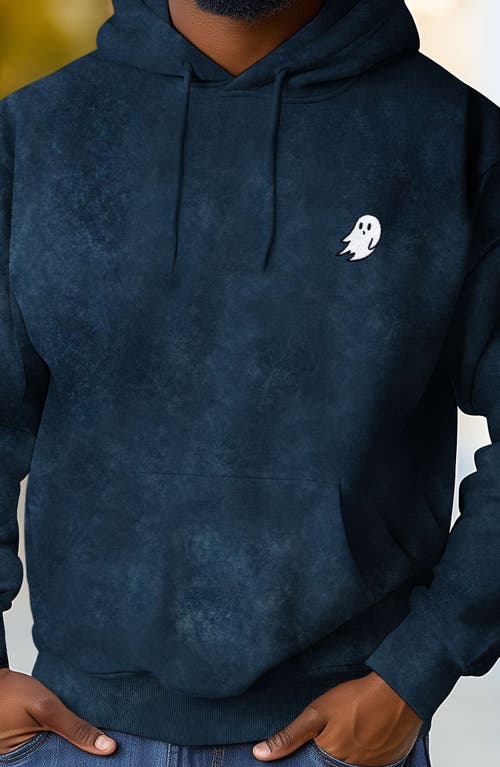 DALIX DALIX GHOST EMBROIDERED WASHED HOODIE 