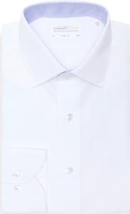 Lorenzo Uomo Trim Fit Textured Cotton Dress Shirt