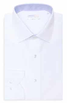 Lorenzo Uomo Trim Fit Textured Cotton Dress Shirt