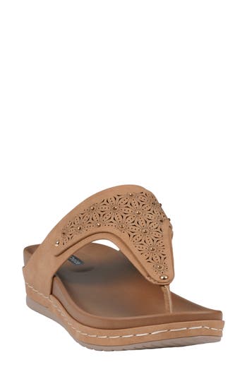 Gc Shoes Tani Comfort Slide Sandal In Tan