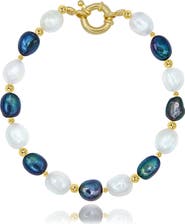 LA MENO Midnight Pearl Bracelet
