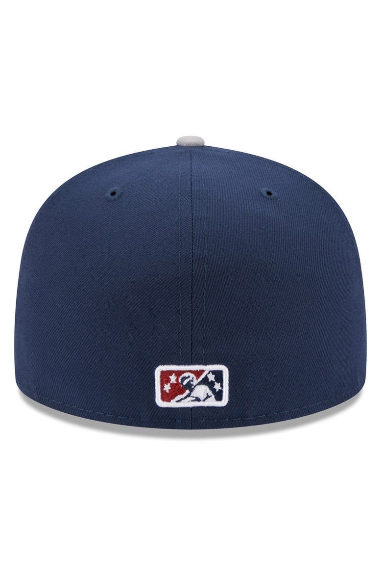 New Era Men's New Era Blue Somerset Patriots Authentic Collection Alternate Logo 59FIFTY Fitted Hat, Alternate, color, Blue