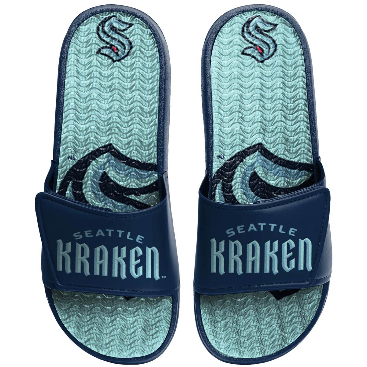 FOCO Youth FOCO Seattle Kraken Gel Slide Sandals, Alternate, color, 