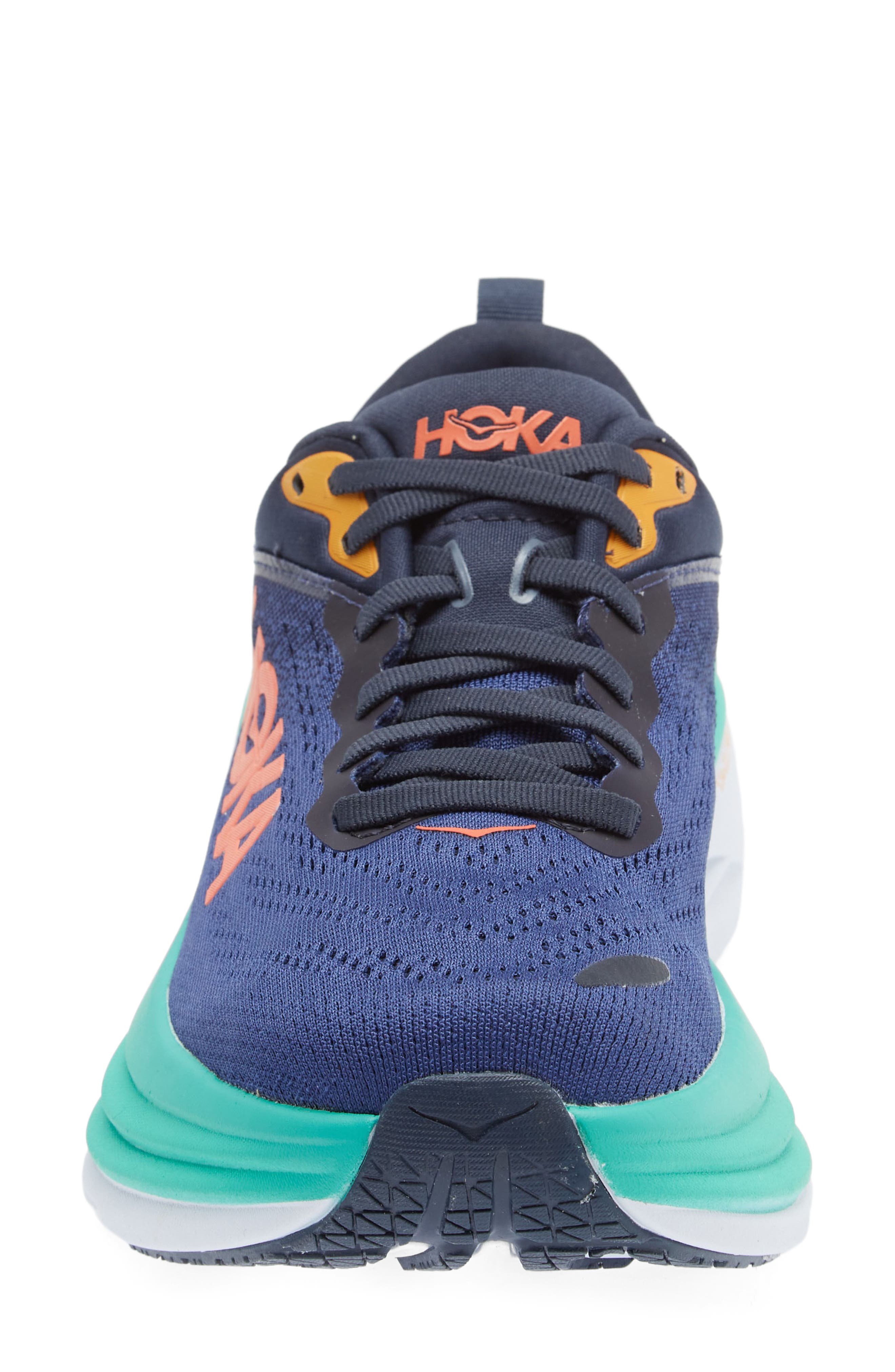 Bondi 8 Running Shoe, Alternate, color, OUTER SPACE / BELLWETHER BLUE