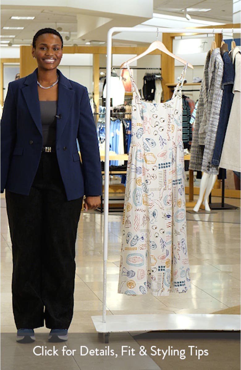 Ansley Mixed Print Dress, sales video thumbnail