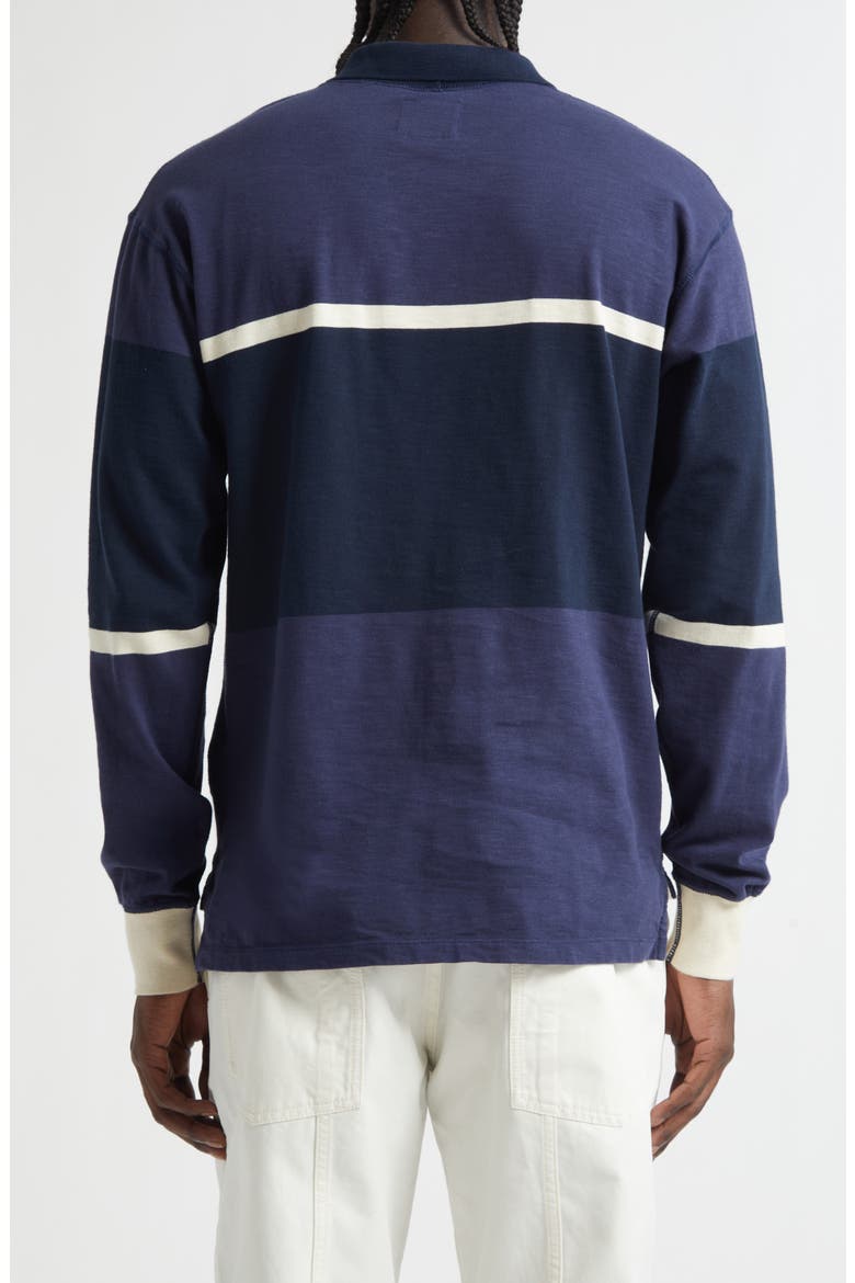 Flame Rugby Polo, Alternate, color, DARK NAVY ECRU