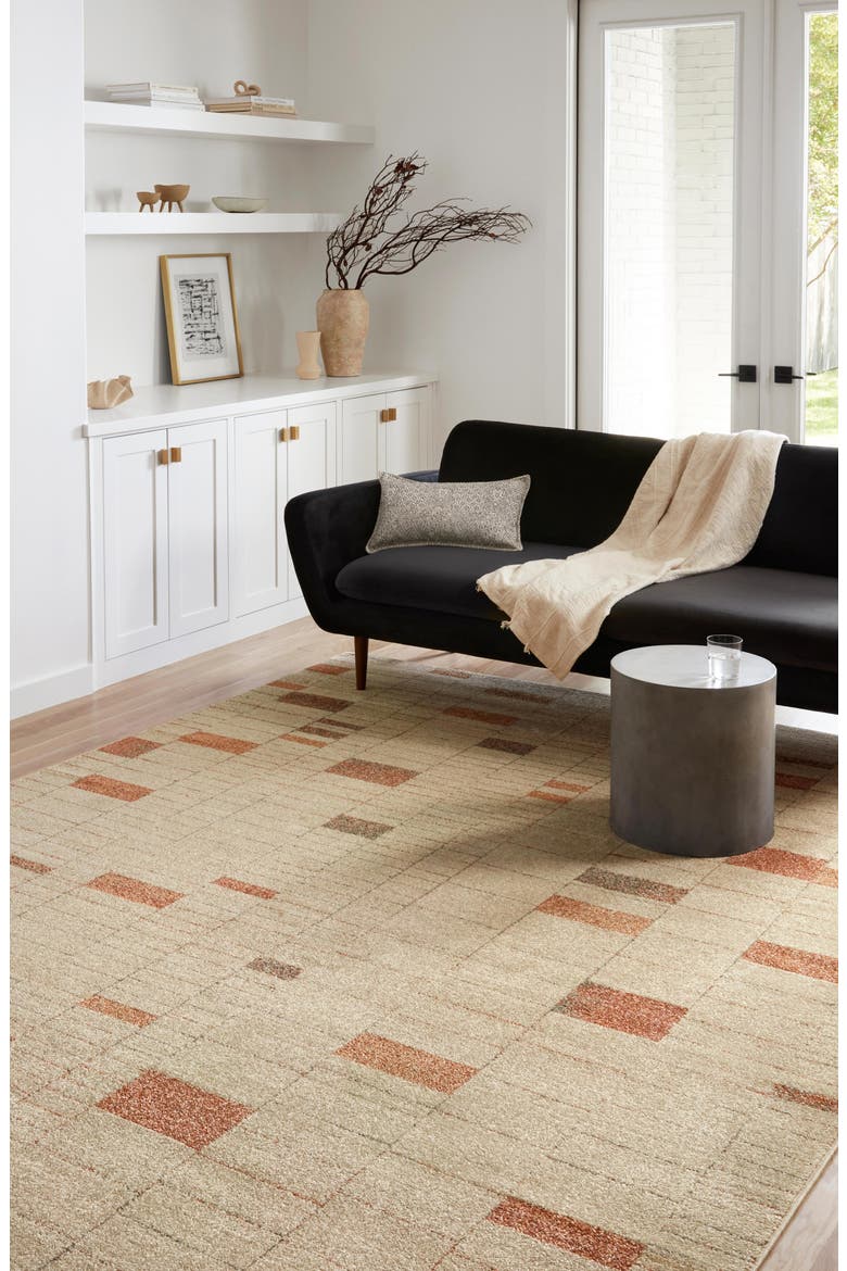 Tangerine Color Rug LOLOI Loloii II Bowery Rug - Tangerine/Taupe | Nordstromrack