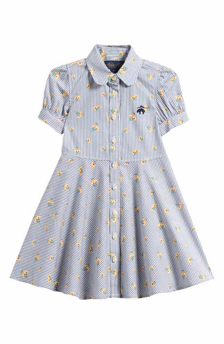 Brooks Brothers Kids' Short Sleeve Woven Dress