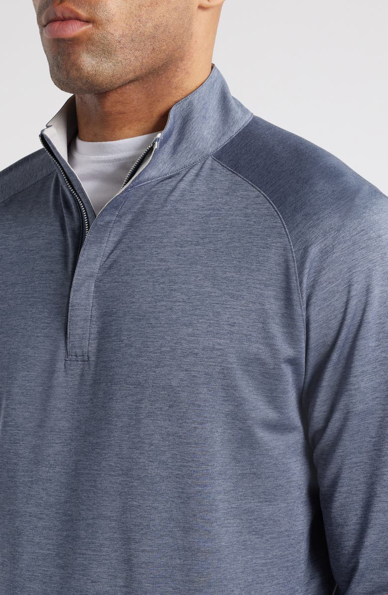 Peter Millar Crown Crafted Stealth Performance Quarter Zip Pullover, Alternate, color, Steel