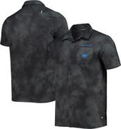 THE WILD COLLECTIVE Men's The Wild Collective Black Charlotte FC Abstract Cloud Button-Up Shirt