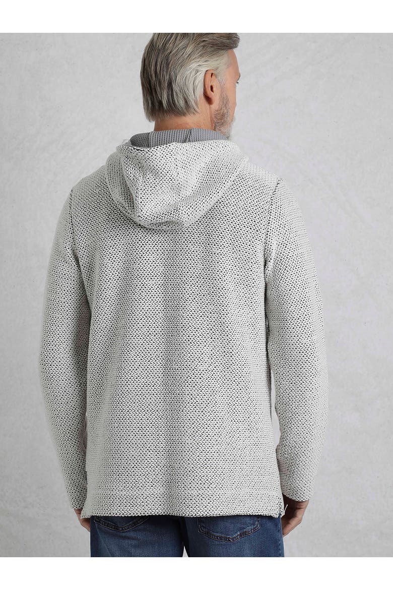 Bakersfield Button Neck Hooded Fleece, Alternate, color, Ecru