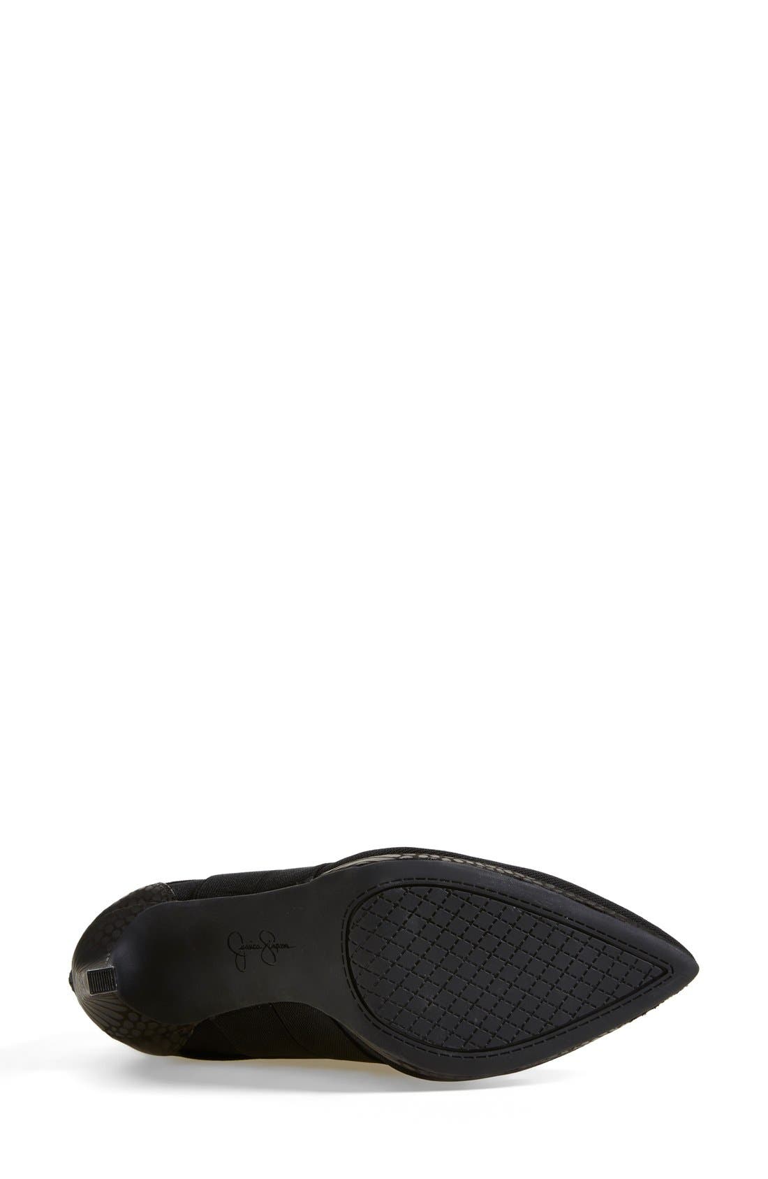 'Breen' Pointy Toe Bootie, Alternate, color, BLACK