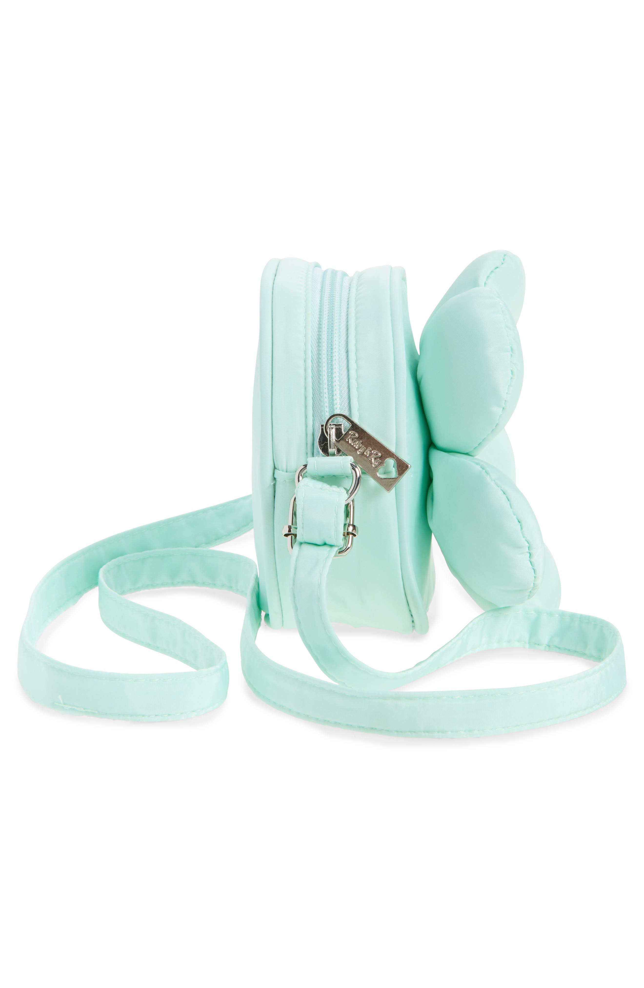 Ruby & Ry Kids' 3D Puffy Flower Bag, Alternate, color, Aqua