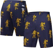Columbia Men's Columbia Navy West Virginia Mountaineers Backcast III Printed Short