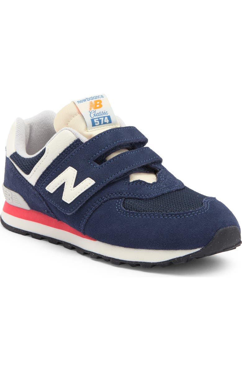 New Balance Kids' 574 Sneaker, Main, color, Nb Navy/ Blast Red