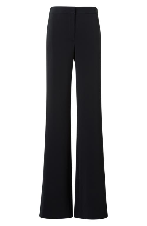 Akris Punto Marla Wide Straight Leg Dress Pant In Black