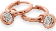 Monica Vinader Diamond Essential Huggie Earrings