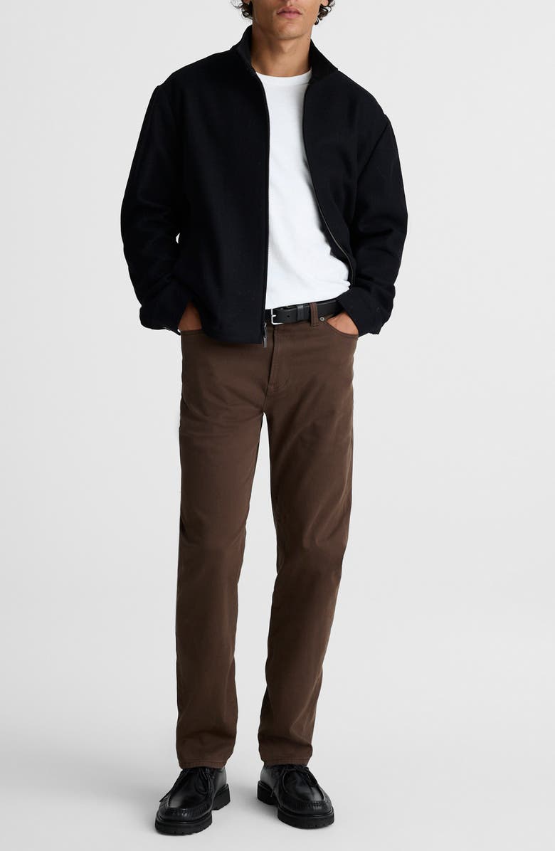 Madewell The Allday 1991 Straight-Leg Pants, Alternate, color, Dark Brown