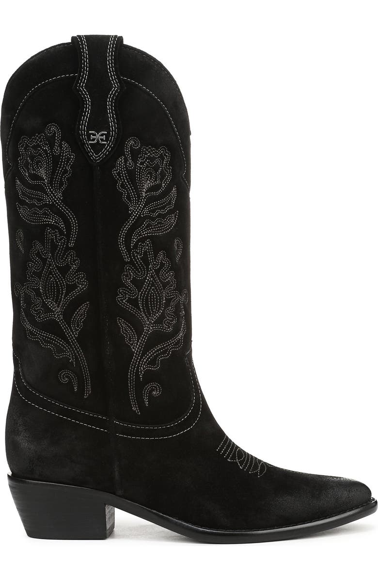 Sam Edelman Rue Western Boot, Alternate, color, Black