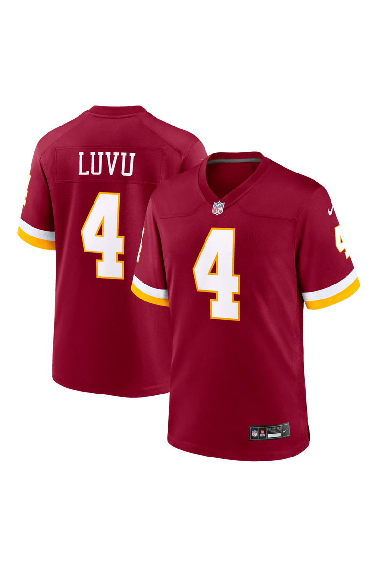 Men's Nike Frankie Luvu Burgundy Washington Commanders Game Jersey, Main, color, Burgundy