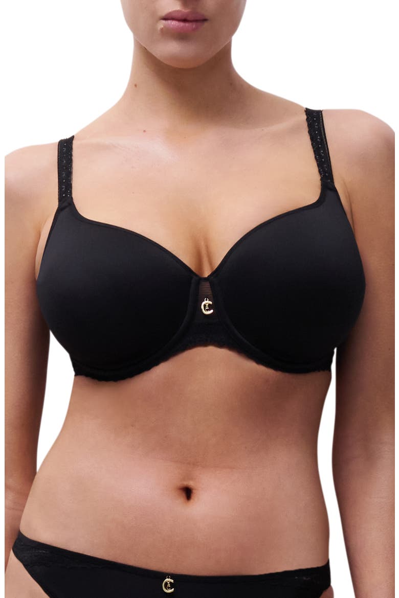 Lightweight Underwire T-Shirt Bra, Main, color, BLACK