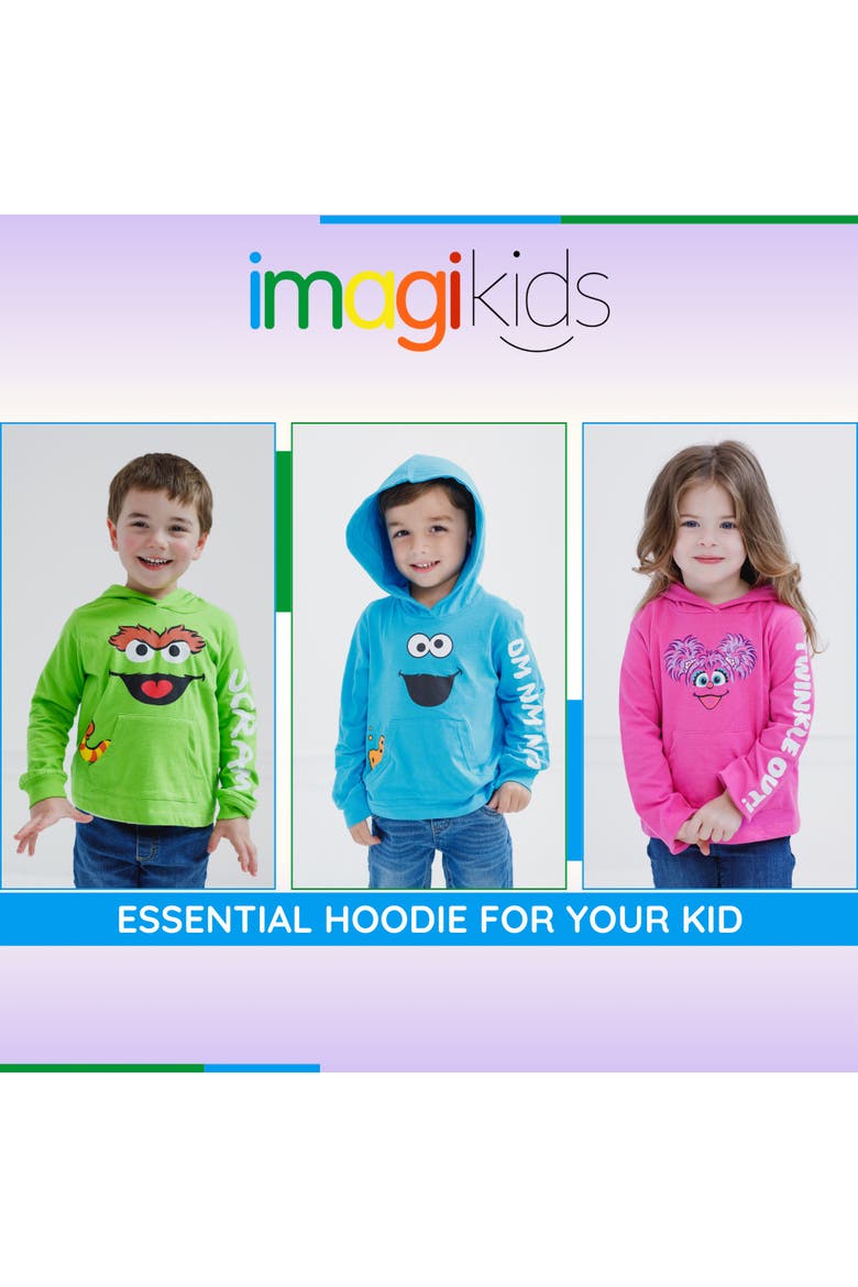Hooded T-Shirt, Alternate, color, Oscar Grouch Green