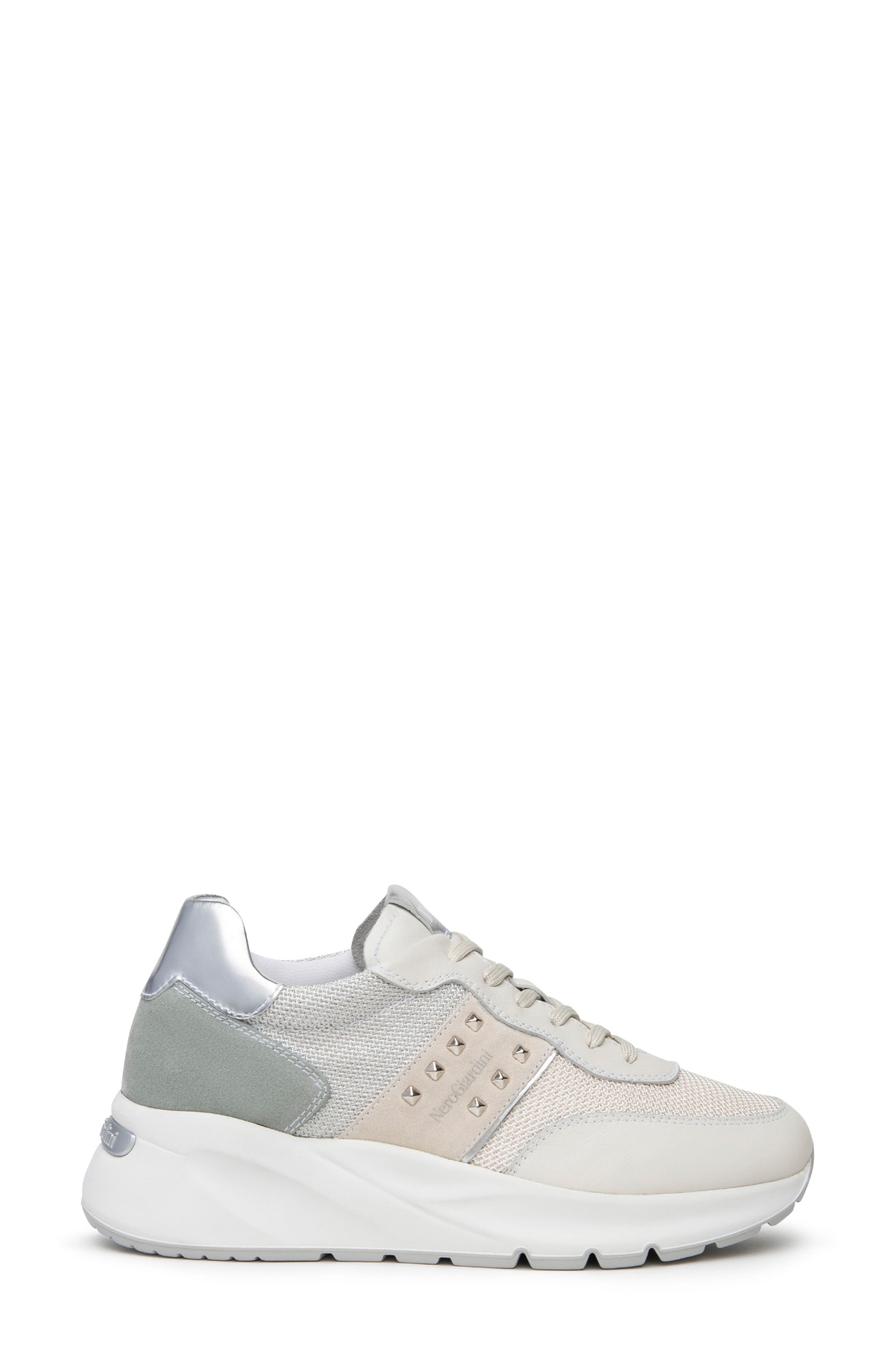 Colorblock Sneaker, Alternate, color, WHITE