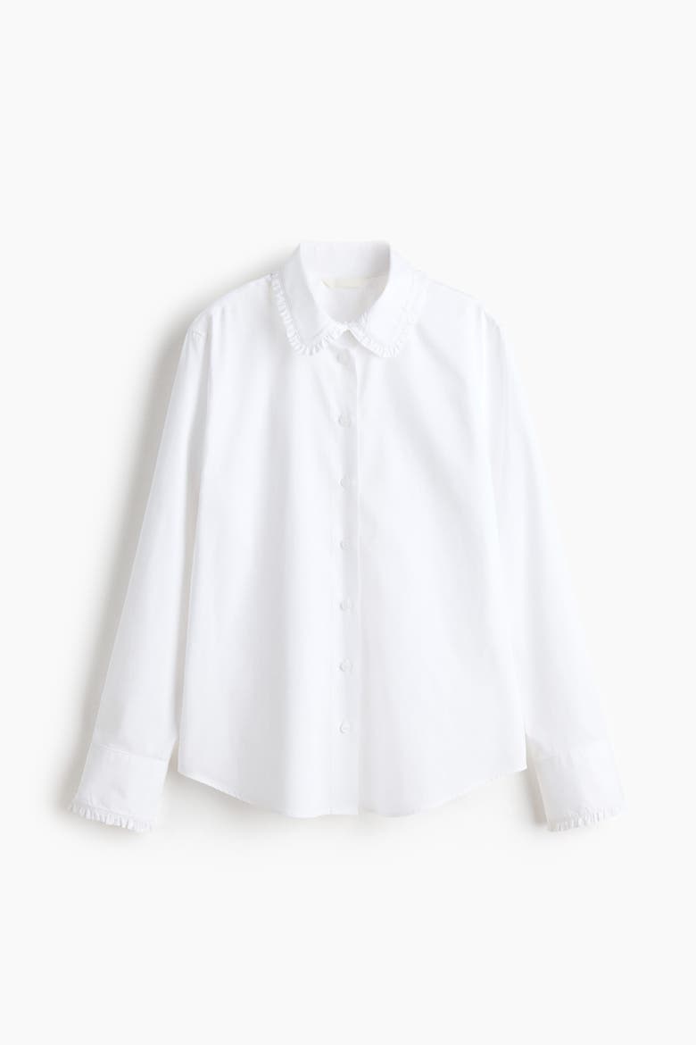 Cotton Poplin Shirt, Alternate, color, White