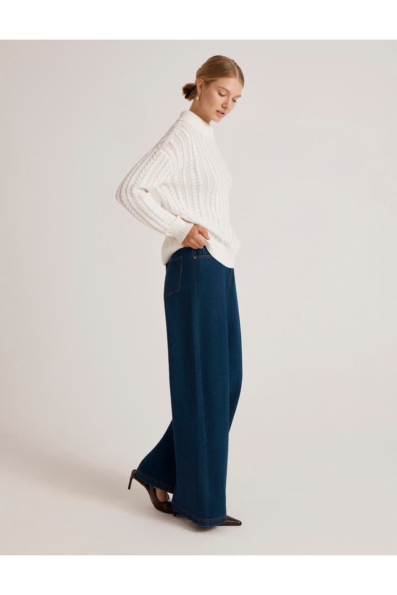 Vivana Turtle Neck Knitted Sweater, Alternate, color, Ivory