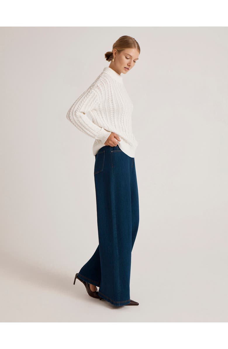 Finery London Vivana Turtle Neck Knitted Sweater, Alternate, color, Ivory