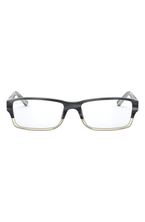 Ray Ban Ray-ban 54mm Rectangular Blue Light Blocking Glasses