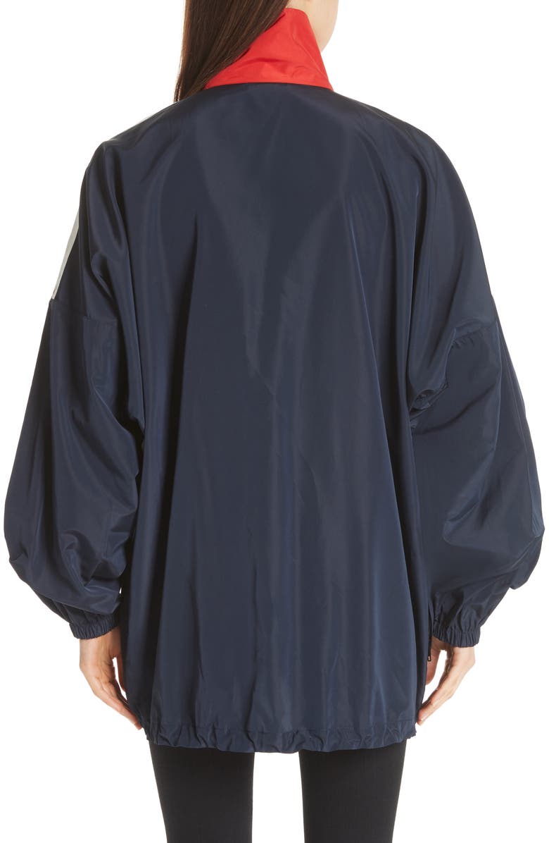 Balenciaga Logo Colorblock Windbreaker Jacket, Alternate, color,