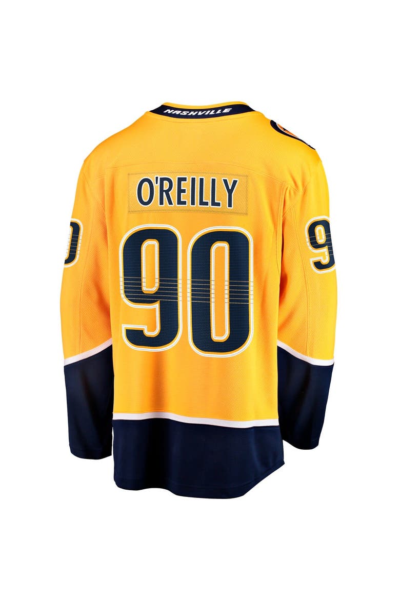 Men's Fanatics Ryan O'Reilly Gold Nashville Predators Home Premier Breakaway Player Jersey, Alternate, color, Gold