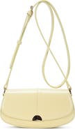 Miztique Flap Front Faux Leather Crossbody Bag