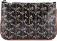 Pre-Owned Goyard Senat Zip Pouch Coated Canvas Mini