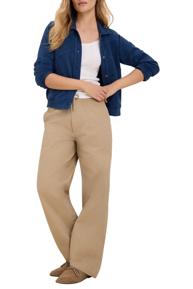 Terry Bubble Jacket, Alternate, color, MEDIUM WASH