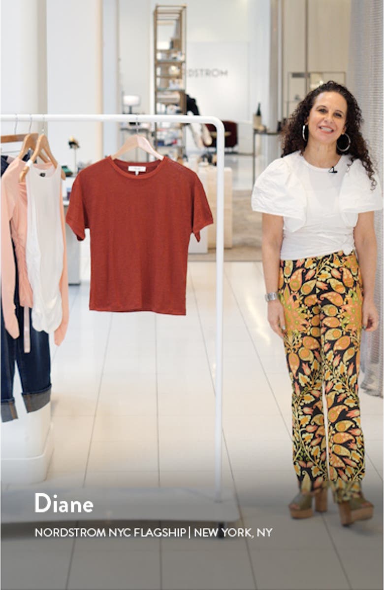 Crewneck Organic Linen T-Shirt, sales video thumbnail