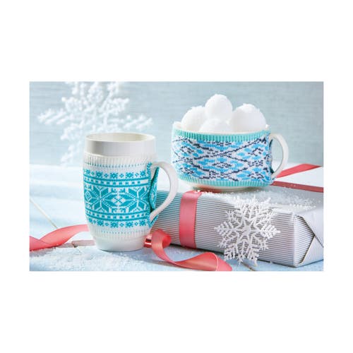 Tag Aspen Sweater Mug Turquoise Blue Bone China Drinkware In Blue