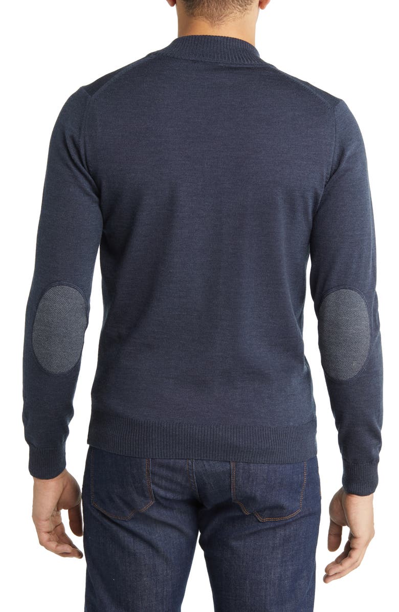 Emanuel Berg Light Gauge Merino Wool Zip Cardigan, Alternate, color,