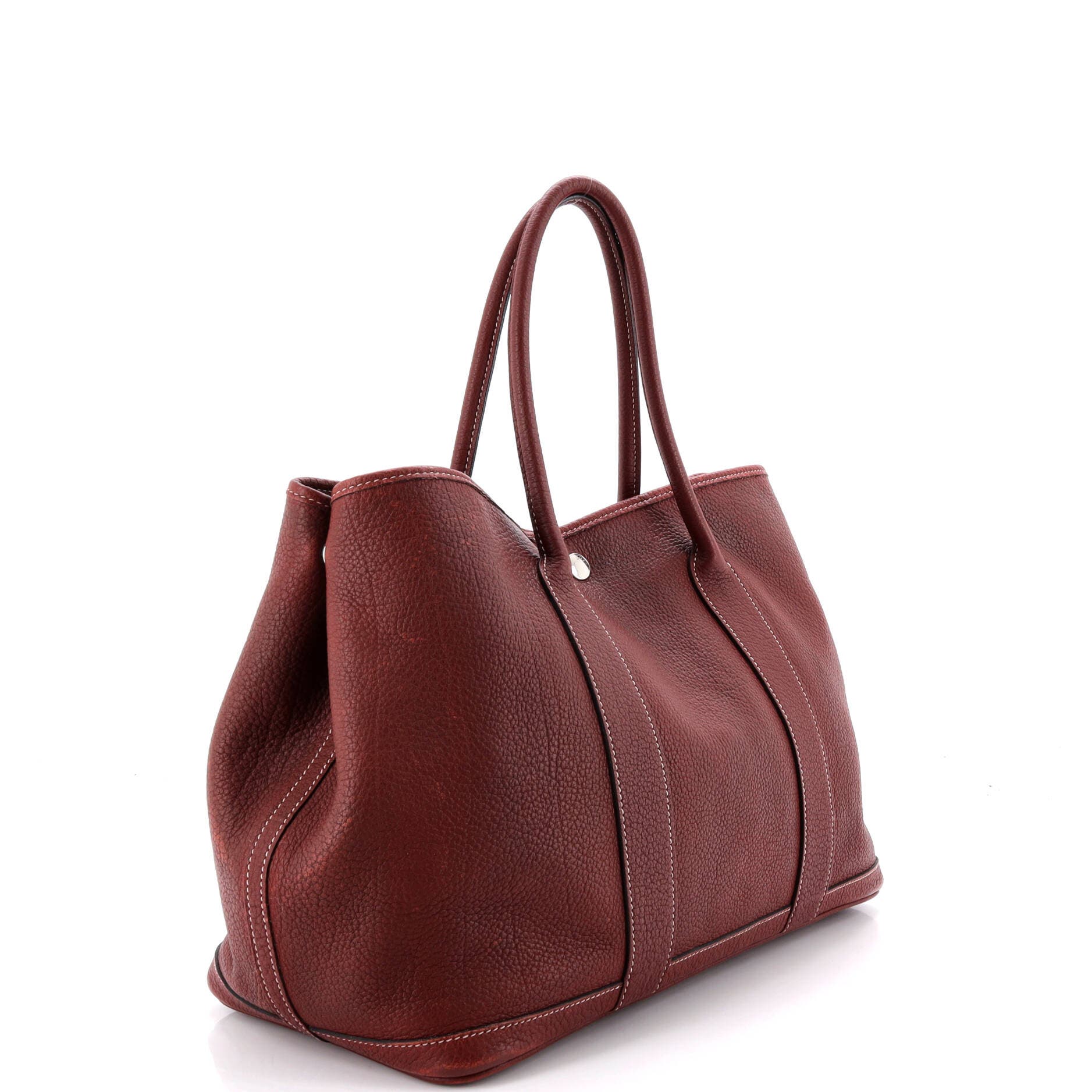 Pre-Owned Hermes Garden Party Tote Leather 36, Alternate, color, Rouge H