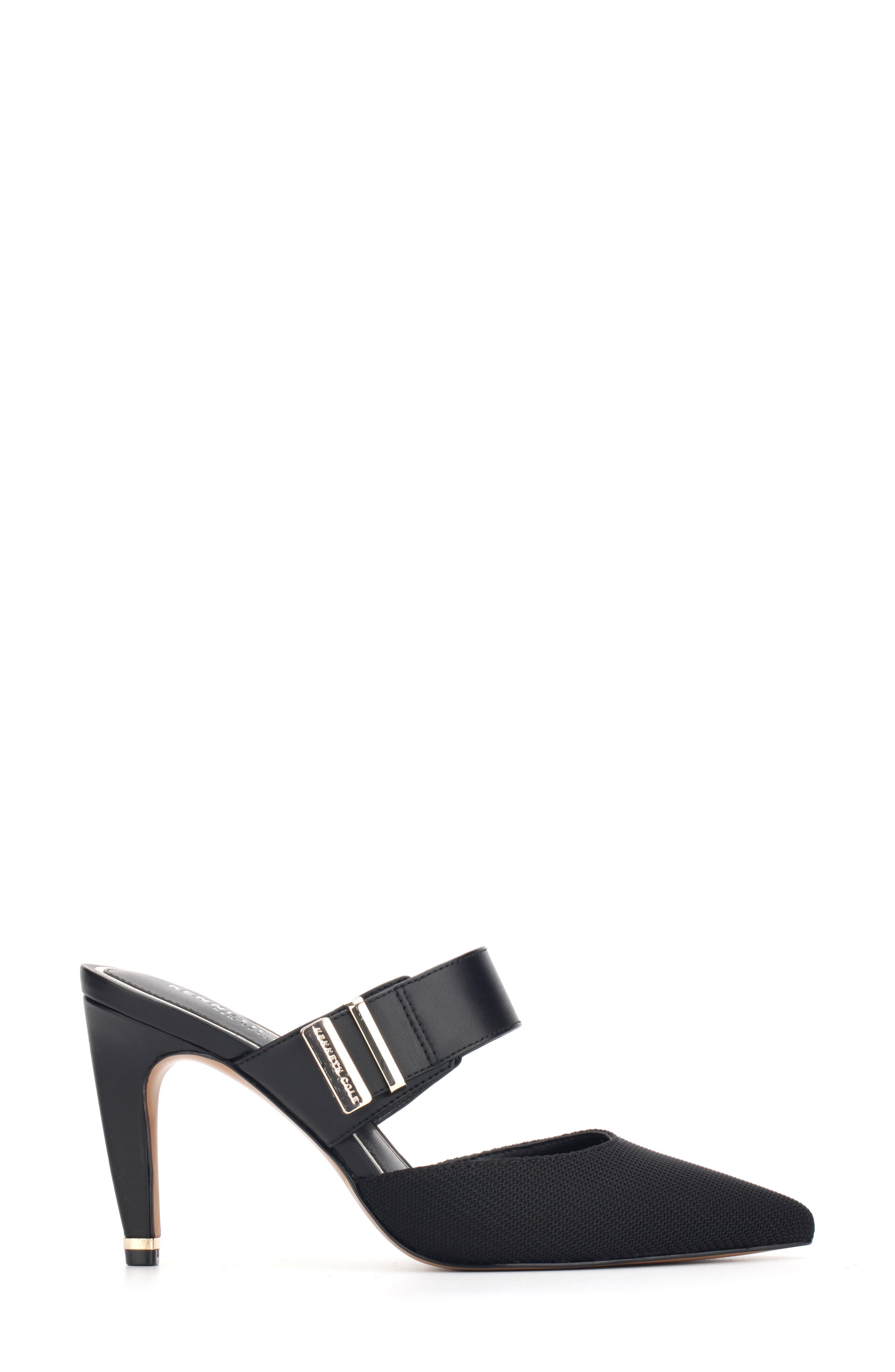 Roslyn Buckle Mule, Alternate, color, BLACK