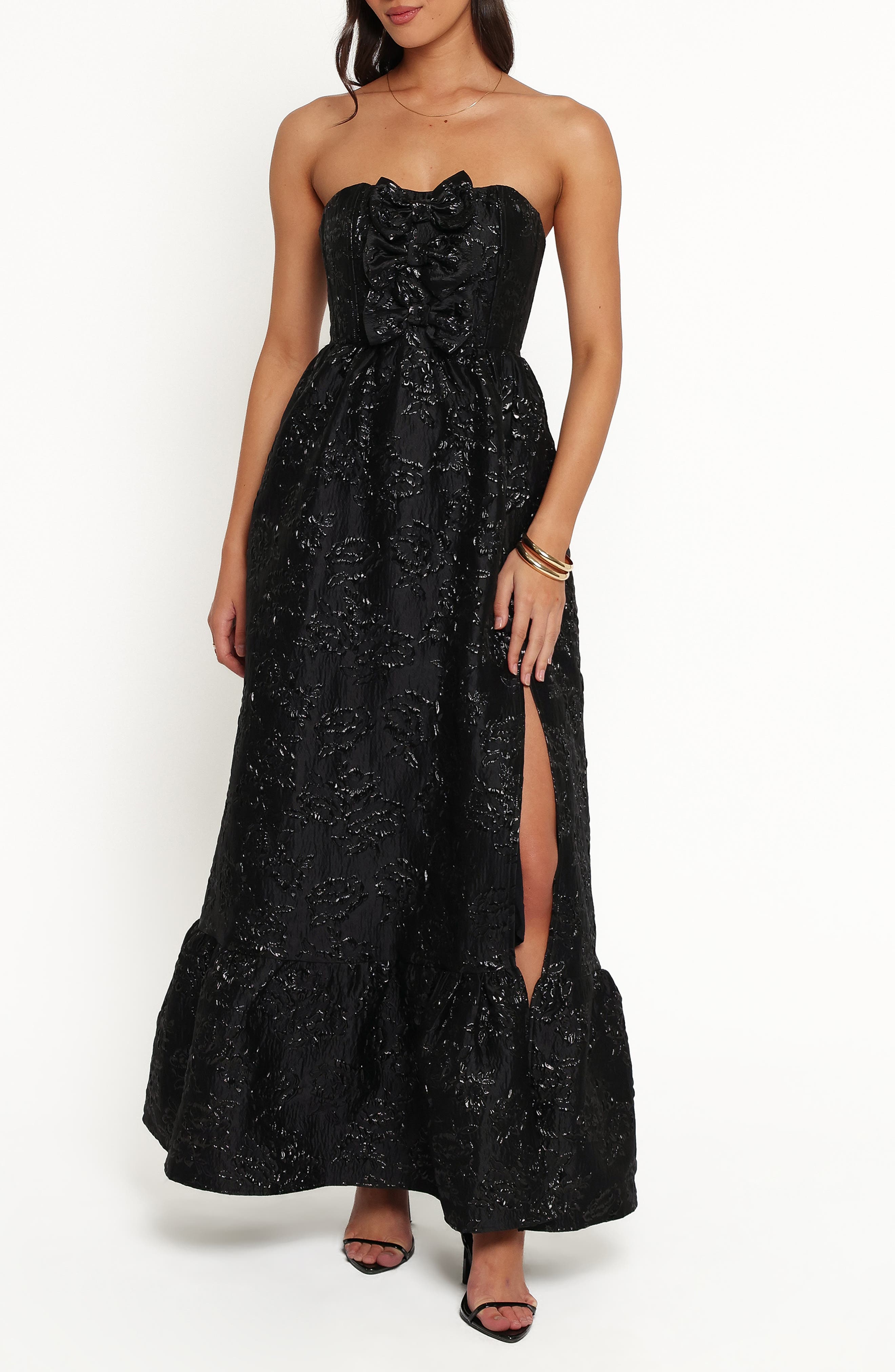 selected BLACK BROCADE