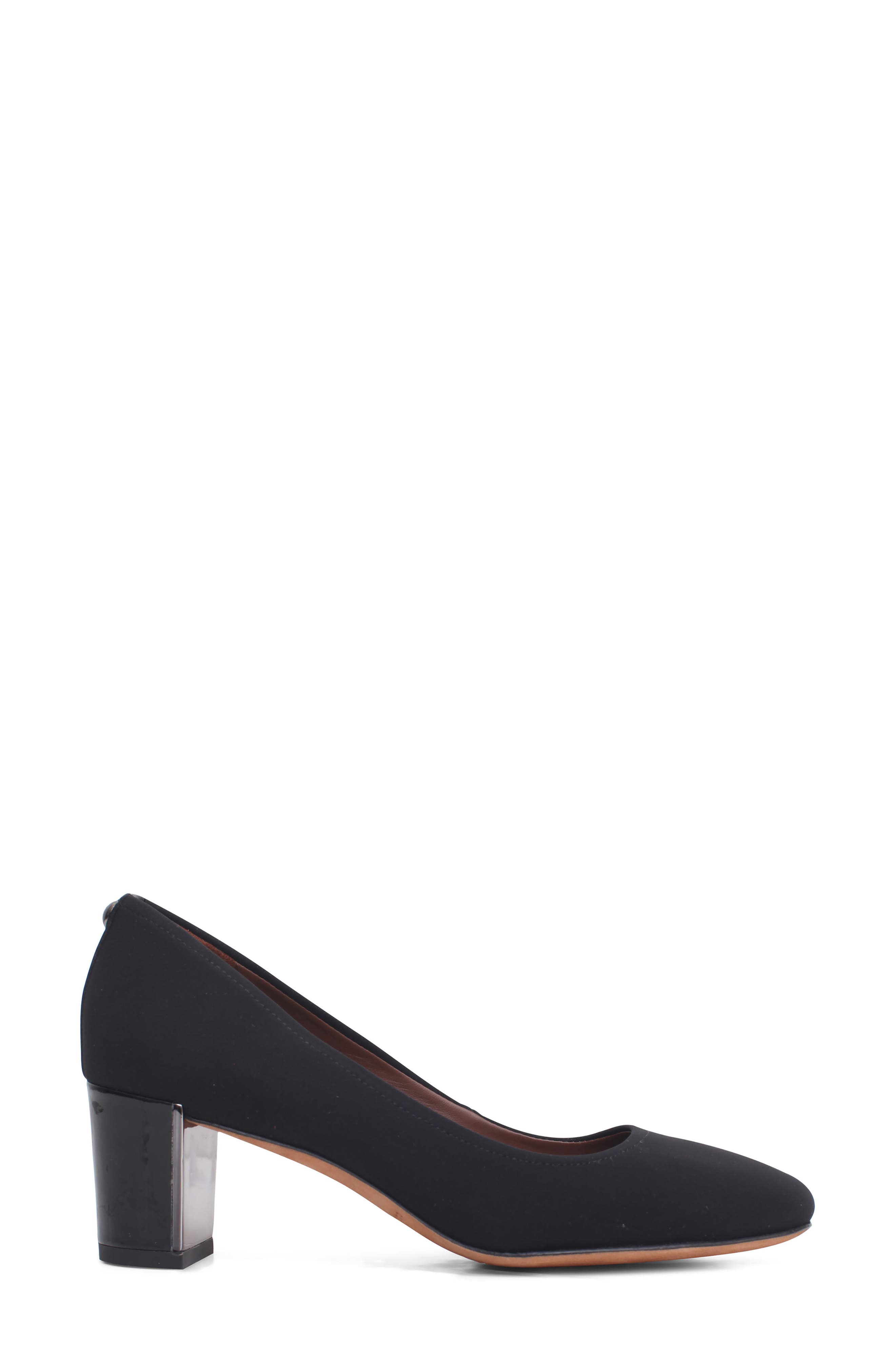 Donald Pliner Donald J Pliner Corin Block Heel Pump, Alternate, color, Black Fabric