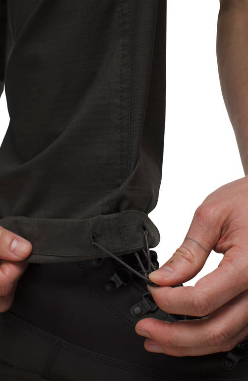 Prana Palisades Cotton Blend Ripstop Field Pants In Dark Iron