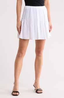 Pintuck Miniskirt