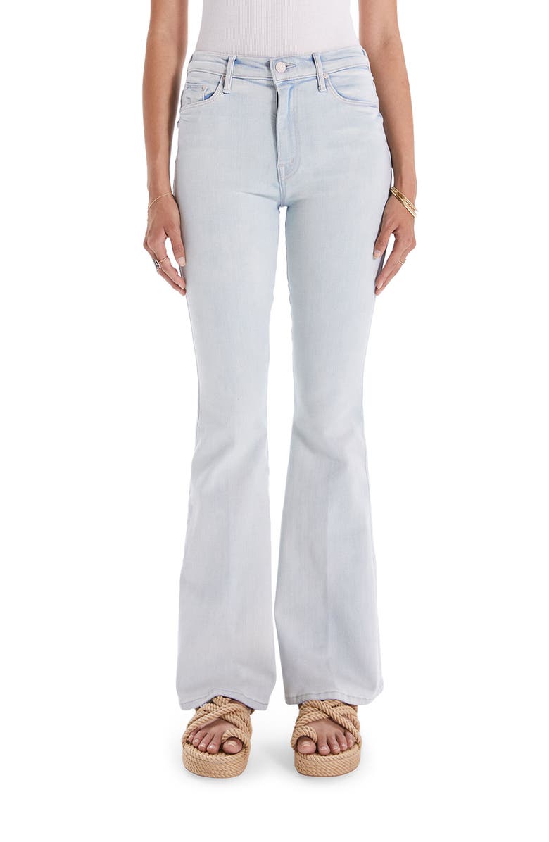 MOTHER The Super Cruiser High Waist Double Heel Flare Jeans, Main, color, 